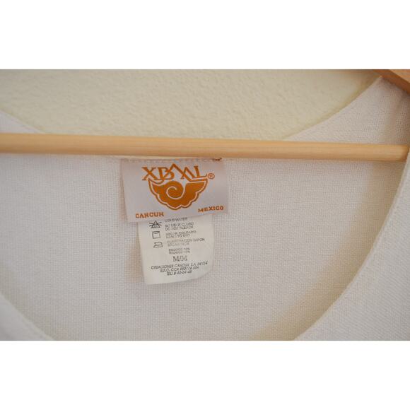 Cotton Side Button Shift Mini Dress Size Small - Picture 5 of 7